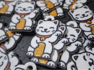 Maneki-neko/lucky cat keychain 招財貓鑰匙圈