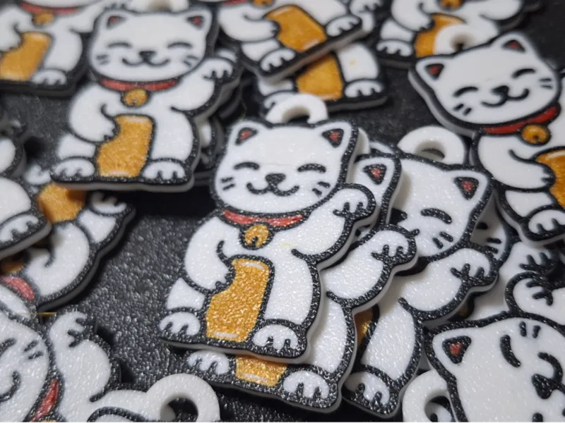 Maneki-neko/lucky cat keychain 招財貓鑰匙圈