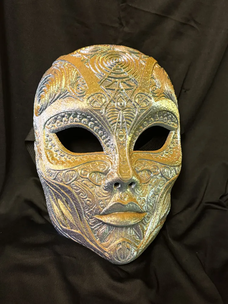 Arcane Filigree Mask / Wall Art - Free 3D Print Model - MakerWorld