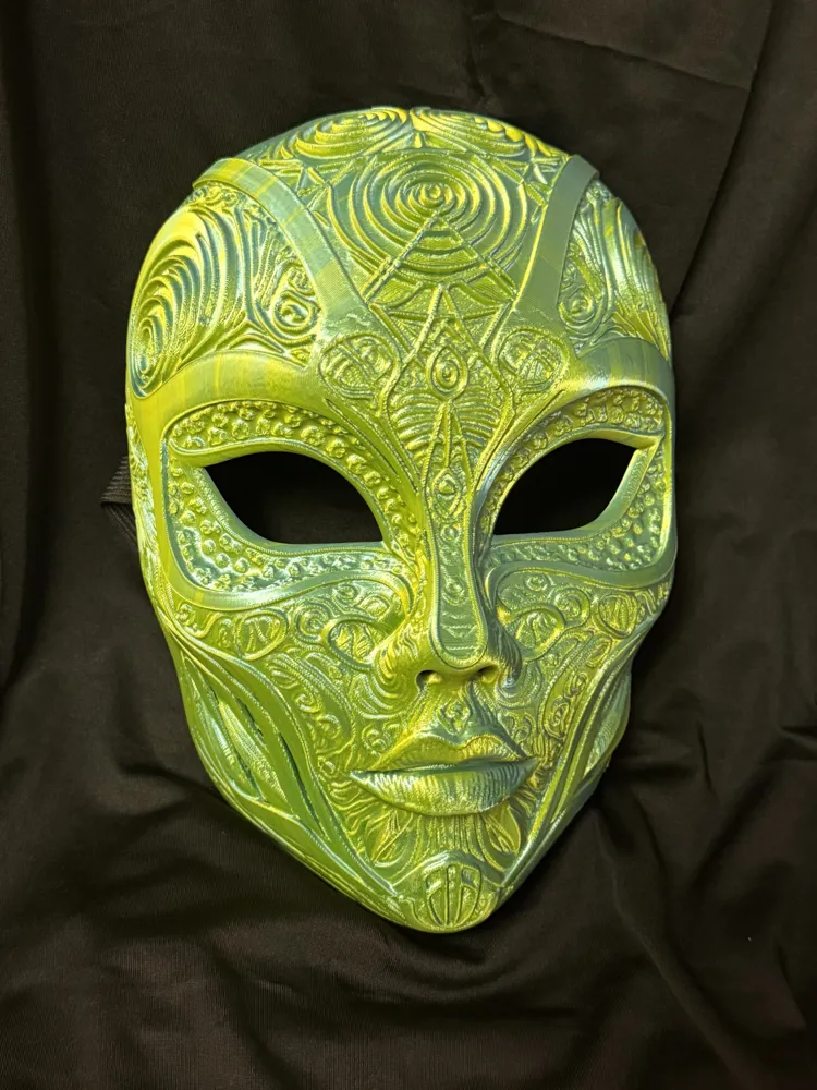Arcane Filigree Mask / Wall Art - Free 3D Print Model - MakerWorld