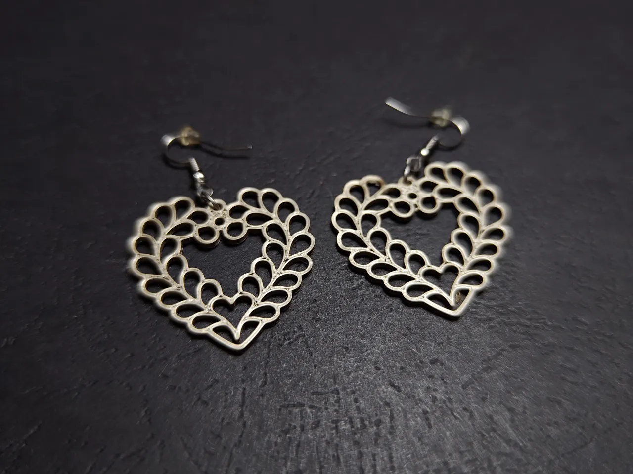 Petal Heart Earrings view 3