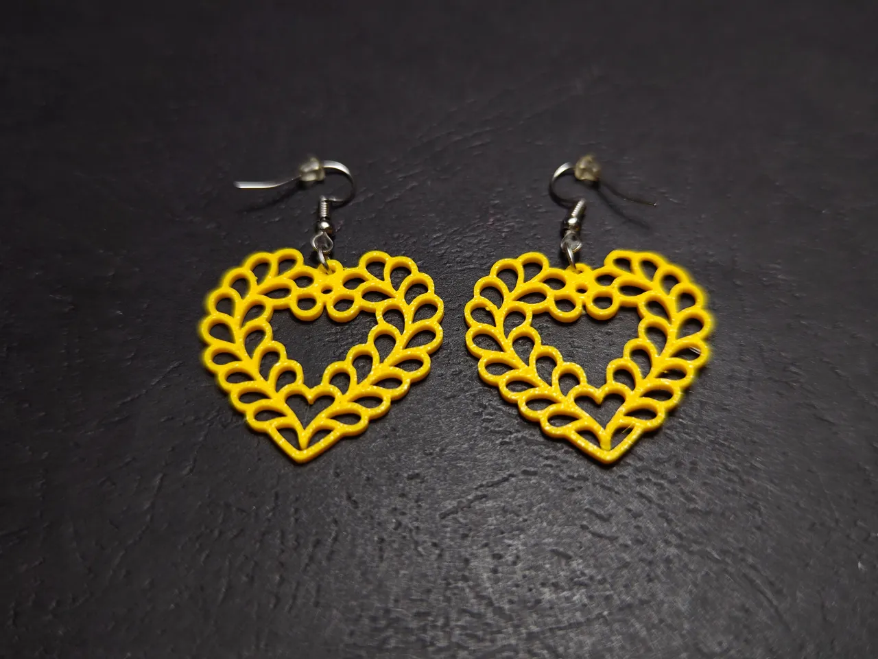 Petal Heart Earrings view 4