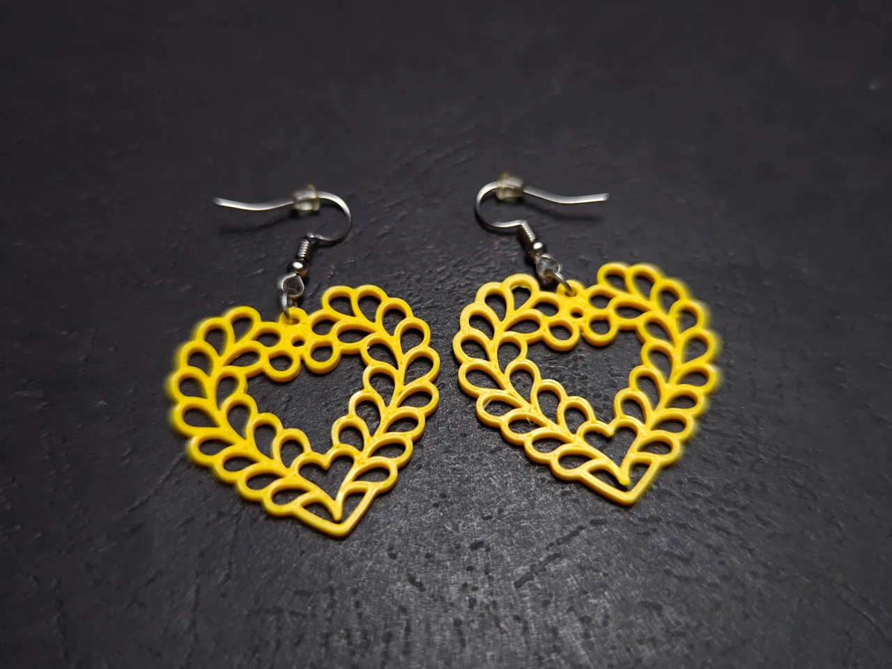 Petal Heart Earrings view 2