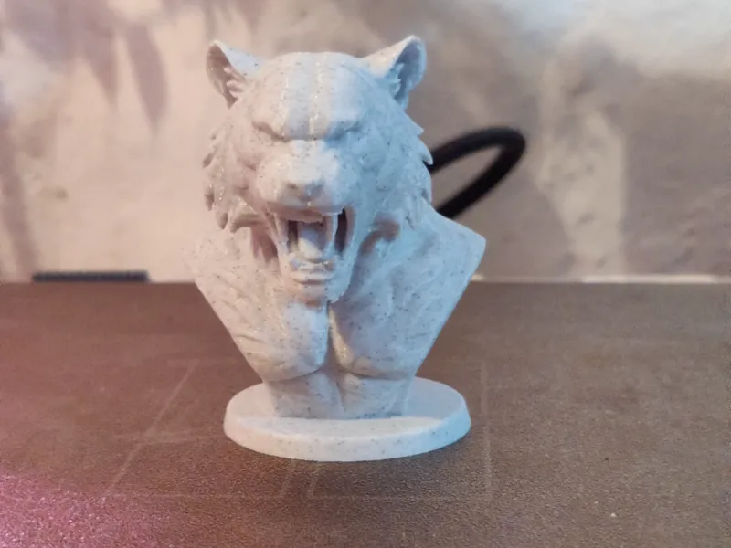 Busto Tigre in Marmo