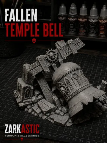 Escenografía en miniatura: Fallen Temple Bell – Grimdark Gothic Ruins — vista de referencia 2