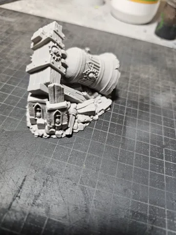 Escenografía en miniatura: Fallen Temple Bell – Grimdark Gothic Ruins — vista de referencia 5