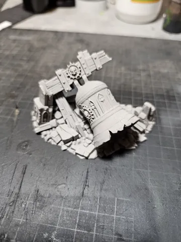 Escenografía en miniatura: Fallen Temple Bell – Grimdark Gothic Ruins — vista de referencia 3