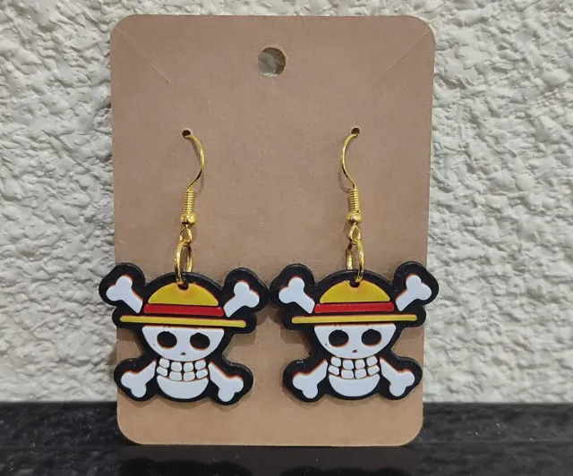 Pendientes calavera Luffy