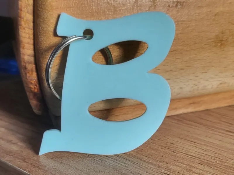 letter keychain