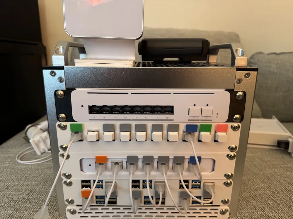 10in Mini Rack - UniFi Pro XG 8 PoE 1U Mount by DToX MakerWorld ...