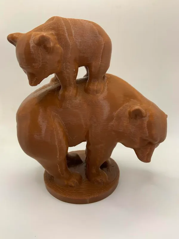 Sculpture d'ours épurée — Smoothie
