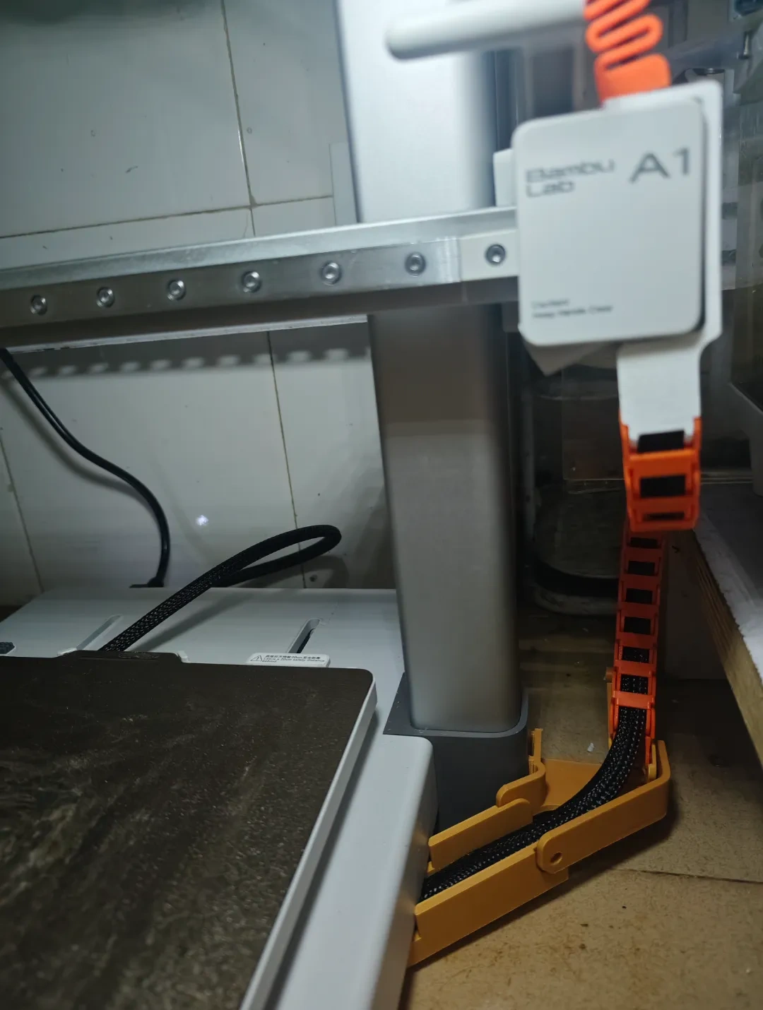 Miniatura 2 do modelo 3D A1打印机Z+X轴一体电缆保护拖链