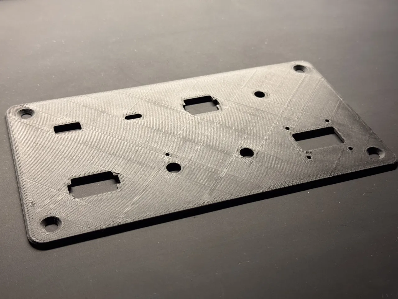 Parametric Electronics Panel Generator - OpenSCAD view 2