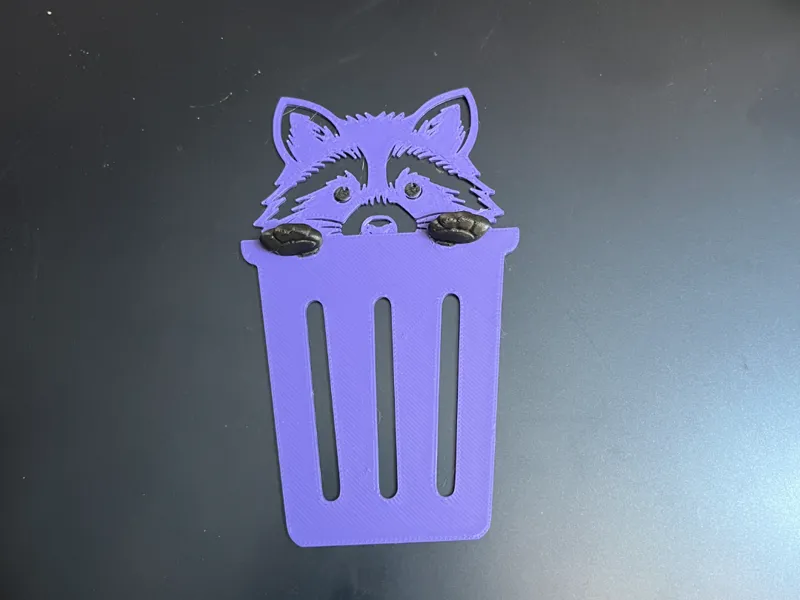 Cute Raccoon Bookmark