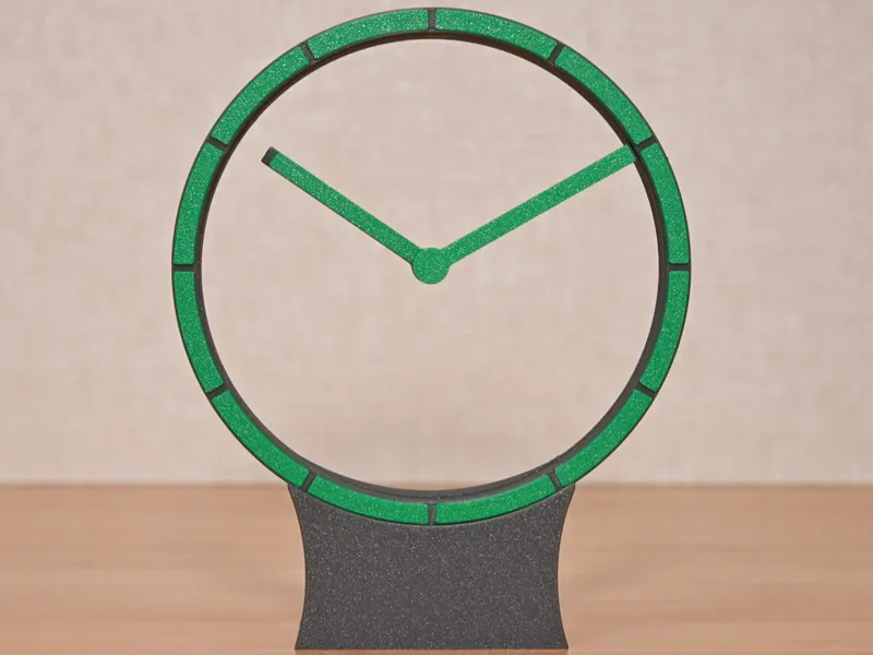 hollow v clock for bambulab a1 mini