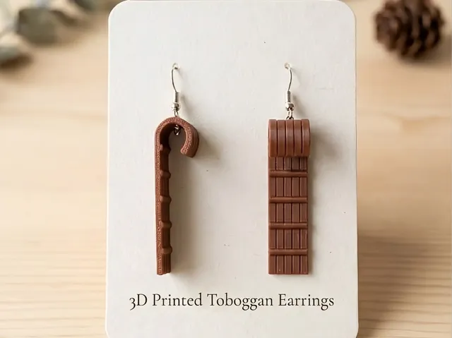 Toboggan Sled Earrings