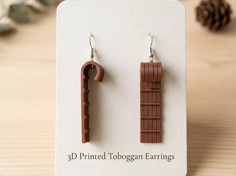 Toboggan Sled Earrings