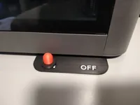 ON/OFF text within print, no lock holes