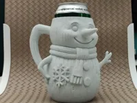 Bonhomme de neige - porte-canette / chope à bière — photo 2