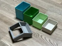 Stapelboxen und Halter in Größe M