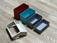 Stapelboxen und Halter in Größe L