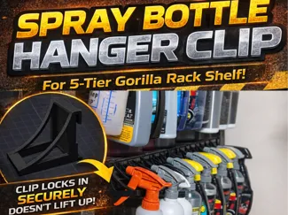 Gorilla Rack Locking Spray Bottle Hanger Clip