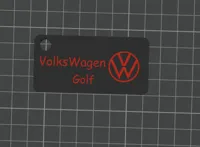 vw keychain Golf