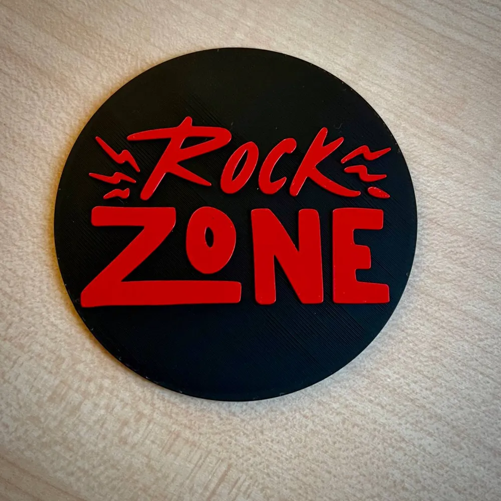 Let's Rock - Rock zone coaster by Nirolfix - MakerWorld