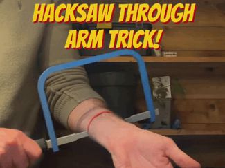 Hacksaw Through Arm Trick/Prank
