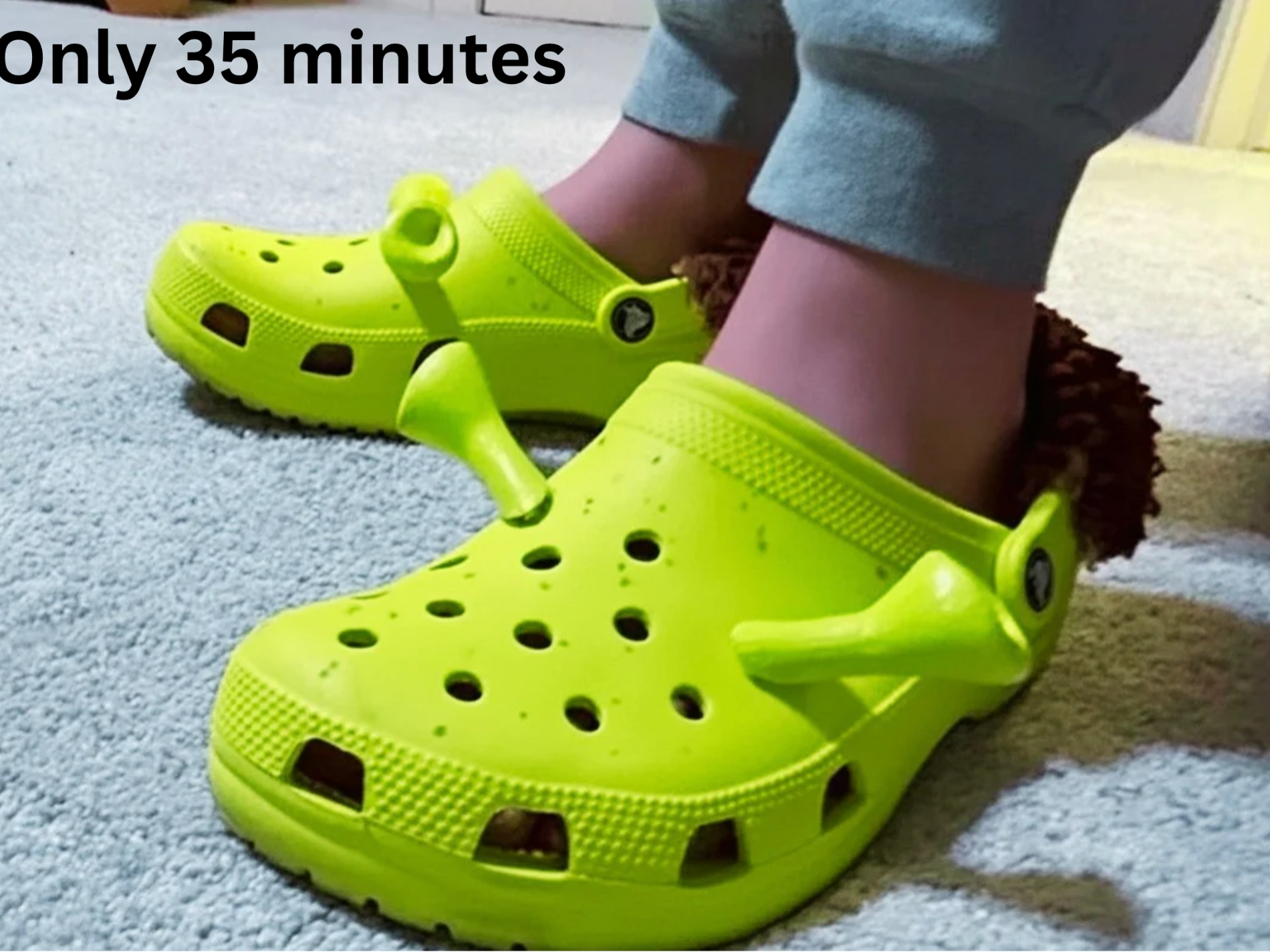 Shrek Ear croc add on
