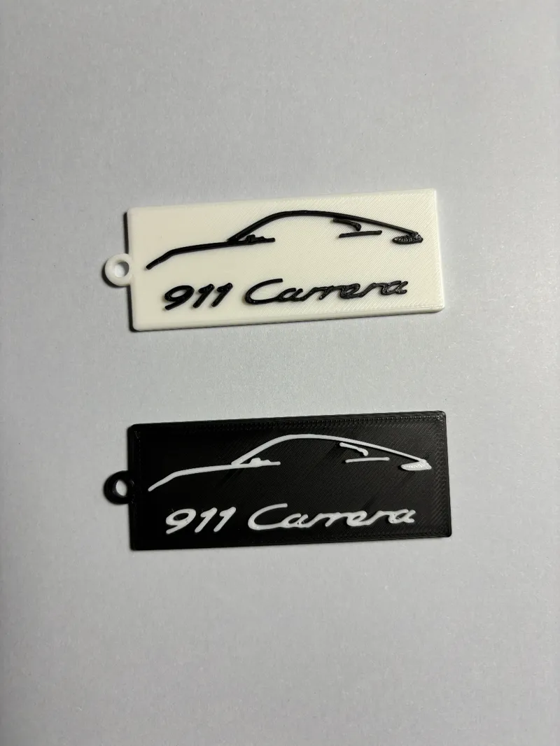 Porsche Carrera 992 Keyring Black Version