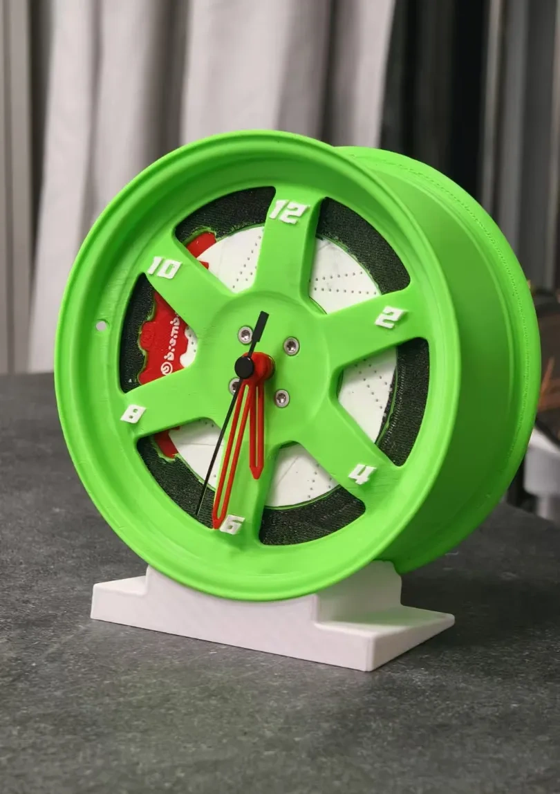 TE37 Wheel Desk Clock by SheldonMa MakerWorld: Download Free 3D Models
