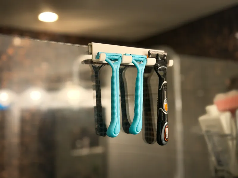 Razor holdere v2 for shower wall 