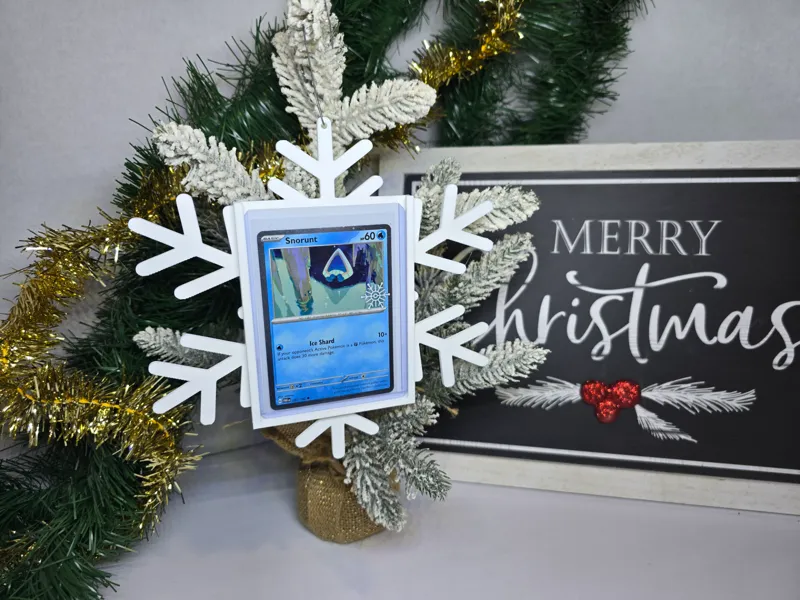 Trading Card Ornament -Fits Toploader -No Supports