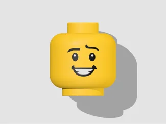 Mega Minifigure Head Bunny Suit Guy Face