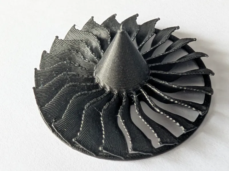 Jet engine turbine - fridge magnet