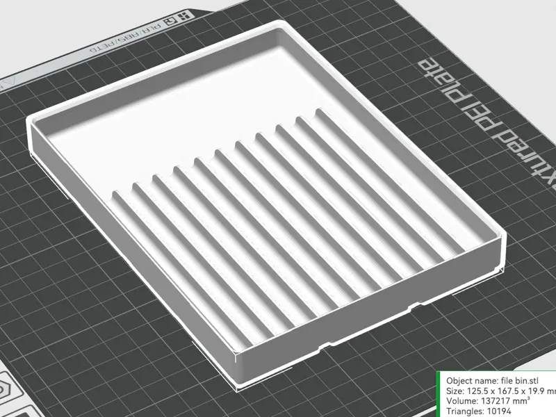 Smile file holder for sanding fresh prints