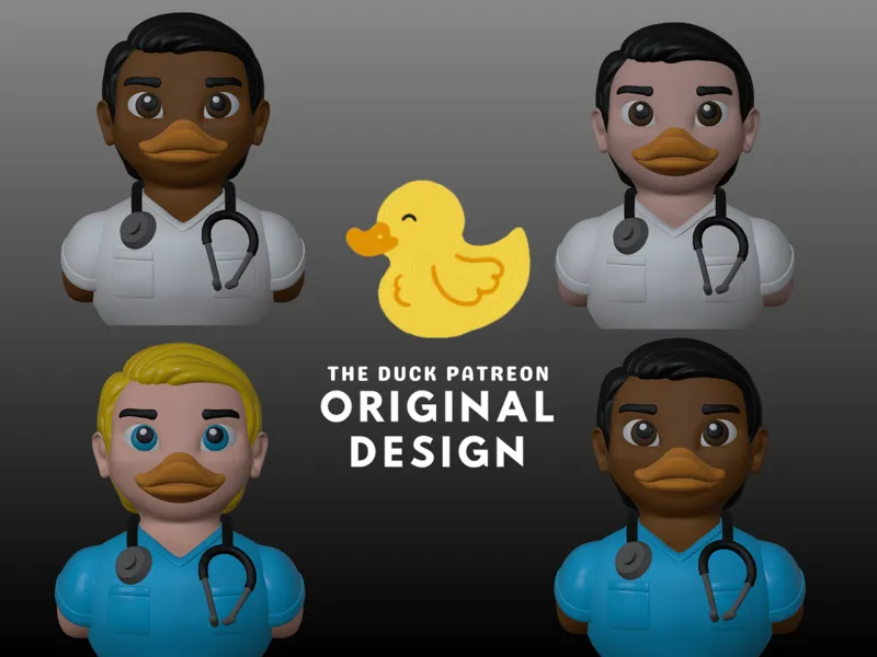 Male Nurse Doctor Rubber Duck