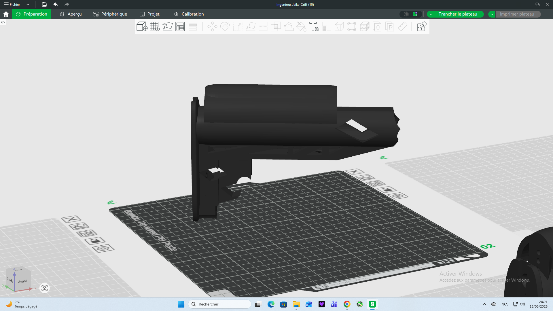 Miniatura 5 do modelo 3D crosse ar15 réglable/fixe