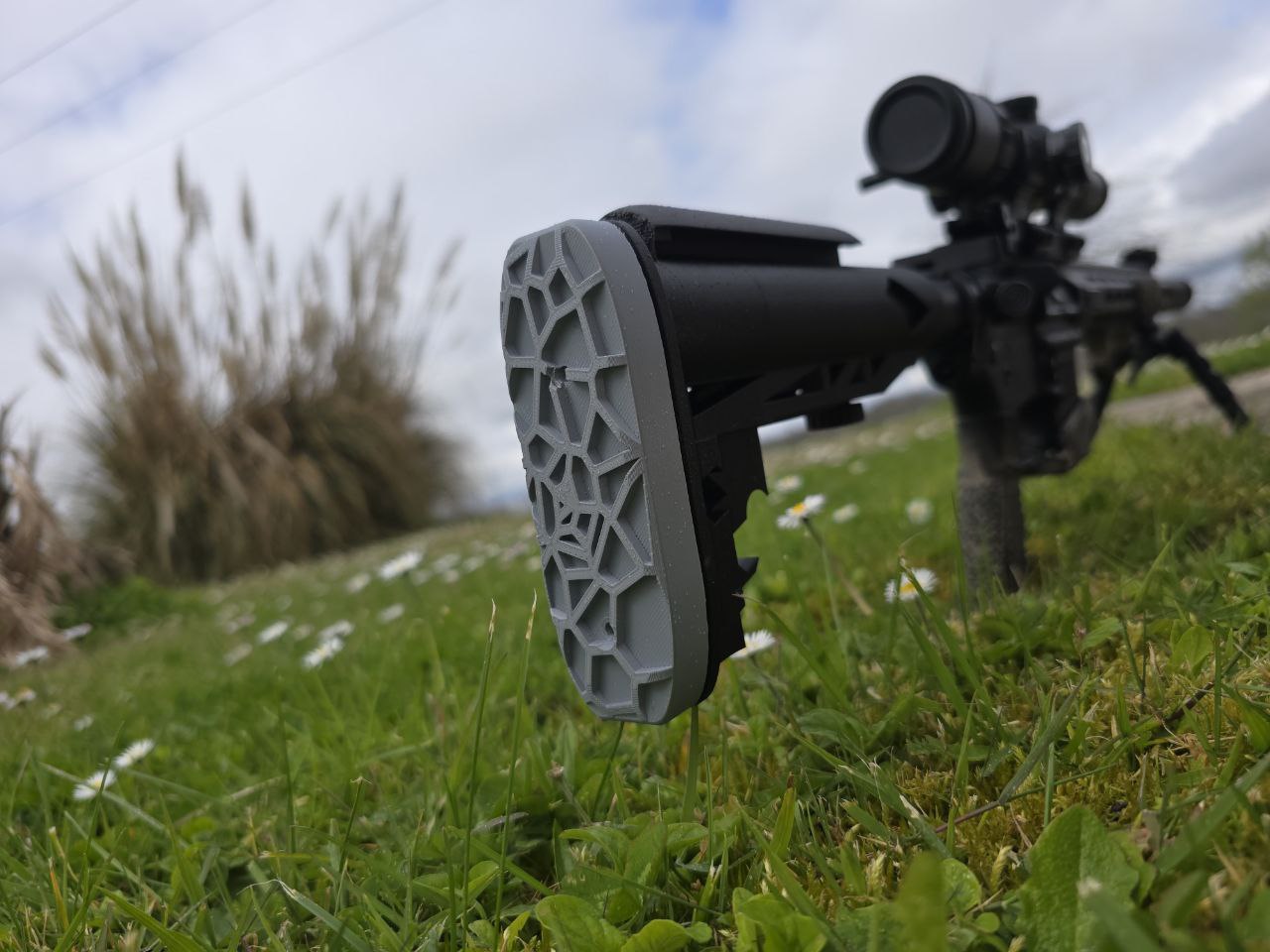 Miniatura 2 do modelo 3D crosse ar15 réglable/fixe