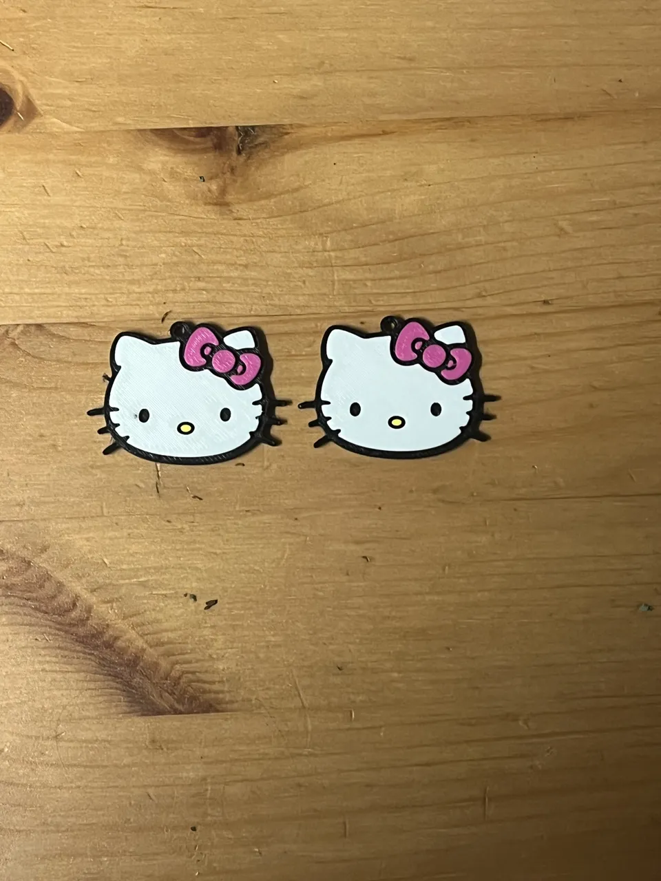 Hello Kitty earrings view 2