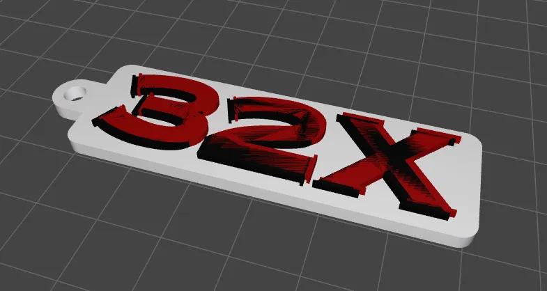 Sega 32x Keychain