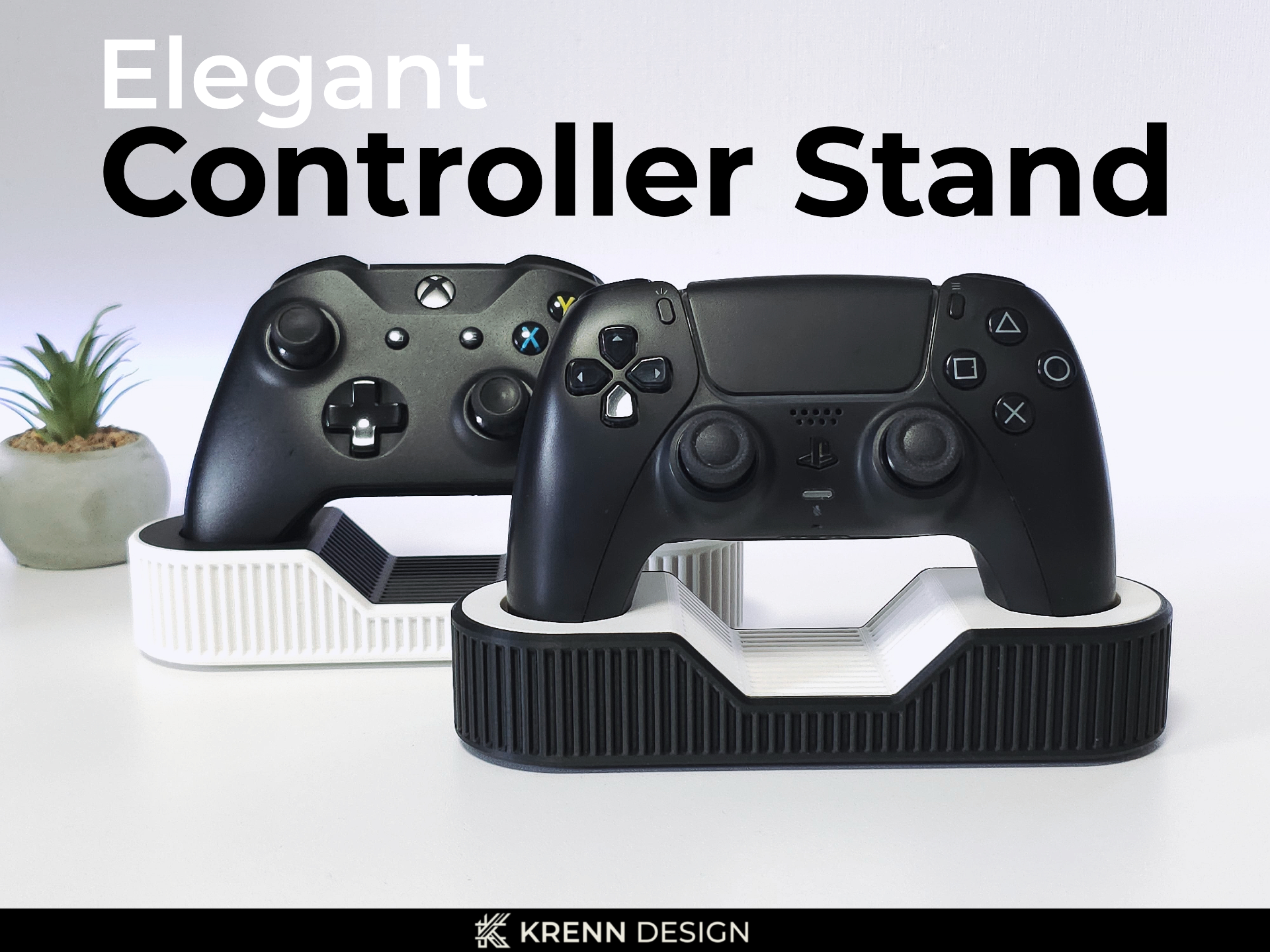 Elegant Controller Stand 3D model
