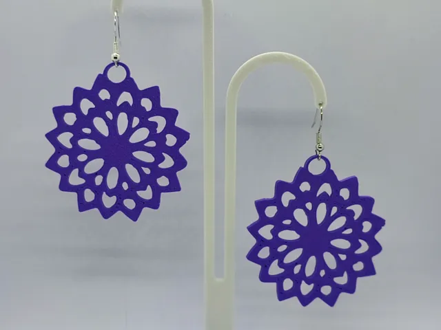 Pendientes flor del desierto
