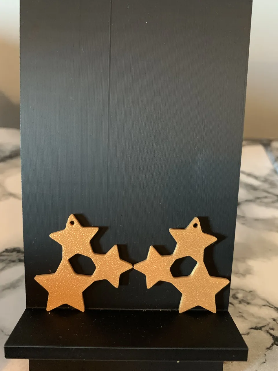 star earrings view 2