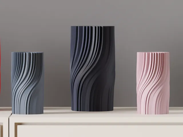 Modern Vase. elegant twisted vase. Beautiful gift
