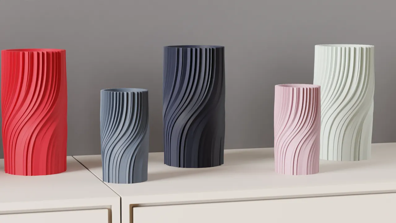 Modern Vase. elegant twisted vase. Beautiful gift view 3