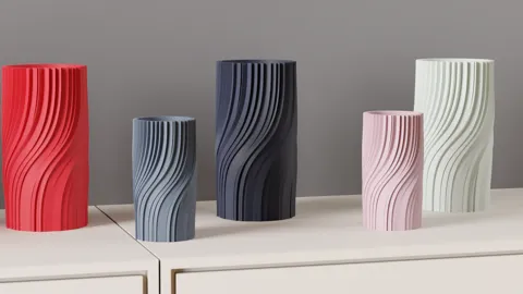 Modern Vase. elegant twisted vase. Beautiful gift view 3