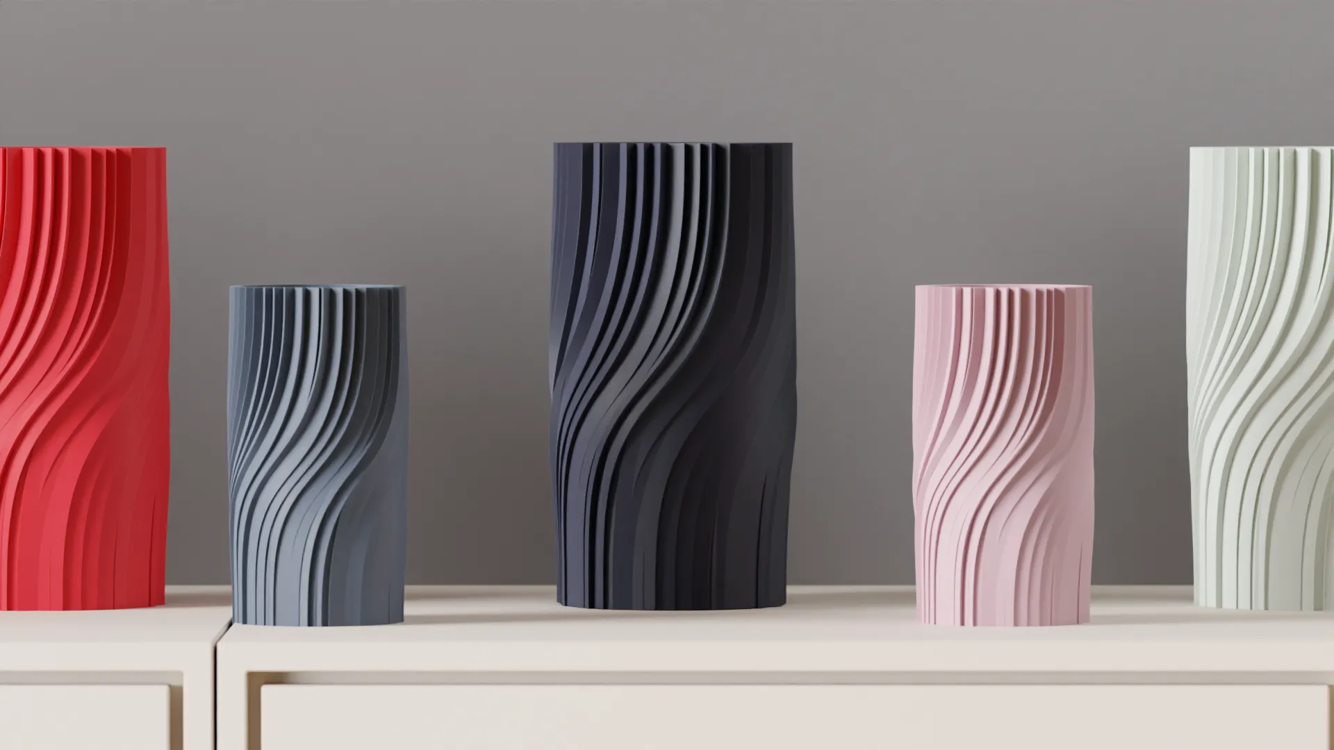 Modern Twisted Vase - Automotive - PLA - 3D printed product - фото 6