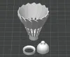 single plate single color (plate 2 is horn-cleat ball head)